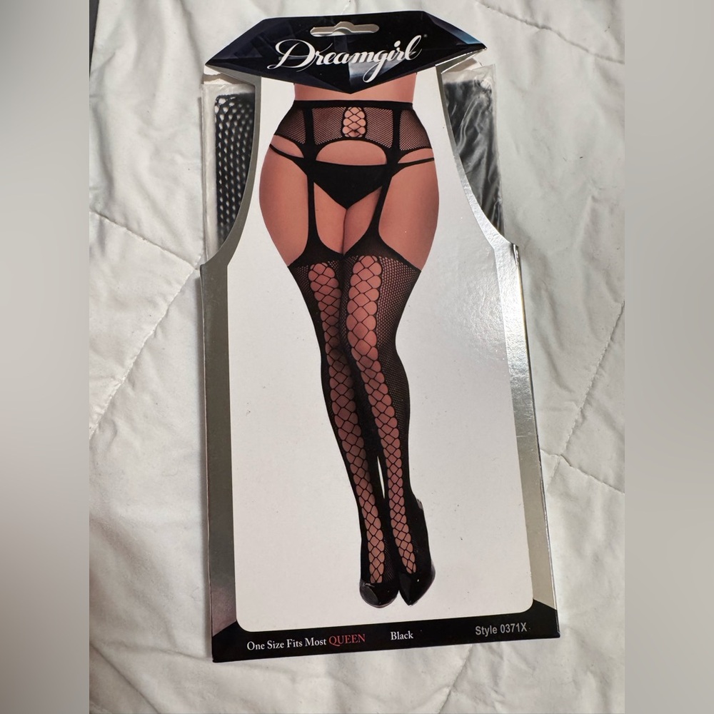 Dreamgirl Black Fishnet Pantyhose